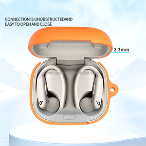 Para <span class=keywords><strong>Beats</strong></span> <span class=keywords><strong>Powerbeats</strong></span> <span class=keywords><strong>Pro</strong></span> 2 funda con llavero, funda protectora de silicona a prueba de golpes para auriculares para <span class=keywords><strong>Powerbeats</strong></span> Pro2 - Product Image 3