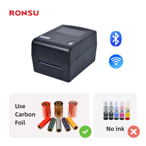 <span class=keywords><strong>Imprimante</strong></span> thermique de ruban de satin avec interface USB et connectivité <span class=keywords><strong>Bluetooth</strong></span> de coupe pour l'impression d'étiquettes de ruban de satin de vêtements - Product Image 2