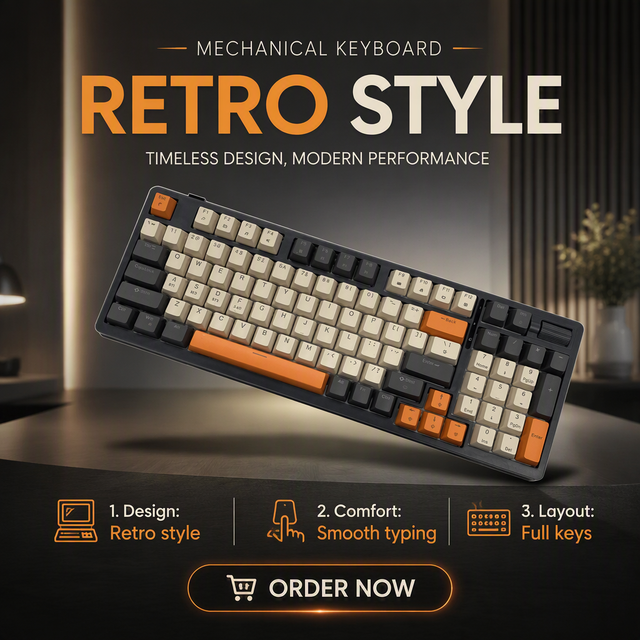K96 96 Keys TriMode Hot Swappable Mechanical Keyboard 1.2MM Metal Top Cover Mixed Lighting 4000mAh Battery for Gaming Office
