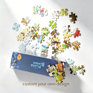 Permainan Puzzle Berkualitas Tinggi Grosir Puzzle Jigsaw Eco Bentuk Tidak Beraturan dengan Kotak untuk Desain Puzzle Hadiah Ulang Tahun - Product Image 1