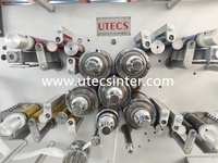 UGS1004 4 Couleurs Automatique Rotatif Tissu Marque Machine D'impression De Ruban Textile coton sangle Lettre Presse Imprimante Offset