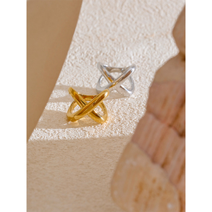 Jinyou 4634 New Arrival 316L vòng thép không gỉ bất thường PVD 18K mạ vàng gỉ vòng bằng chứng cho phụ nữ đồ trang sức quà tặng - Product Image 4