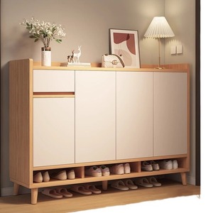 Tủ giày gỗ rắn cửa nhà trong nhà lối vào tủ cơ thể mới 2024 Vụ Nổ Tủ nhiều lớp giá - Product Image 5