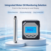 Sonde de fluorescence UV en ligne, type immergé, RS485 Modbus, pour la surveillance des eaux de production des raffineries et des champs pétrolifères