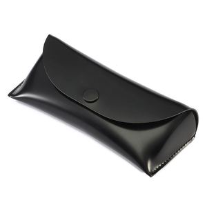 <b>Sunglasses</b> <b>Case</b> Leather Flip-top Rectangle Eyeglasses Storage Bag Solid Color Protective <b>Case</b> for Glasses - Product Image 2