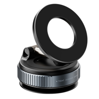 Support de Téléphone Rotatif à 360° à Ventouse en Alliage de Zinc, Support Magnétique à Adsorption par Vide pour Salle de Sport, Voiture, Mur, Verre