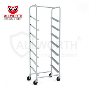 Camión de plataforma de fabricación de fábrica de gran capacidad con carro de mano de paredes laterales de malla de alambre de <span class=keywords><strong>media</strong></span> altura - Product Image 5