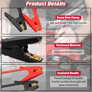 Démarreur de voiture d'urgence, adaptateur de démarrage pour batterie lithium-ion Craftsman 20V V20, booster de démarrage de voiture alimenté - Product Image 3