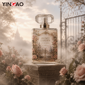 Autocollants personnalisés Yingao, impression UV dorée, étanches, étiquettes de parfum vintage, rouleau, <span class=keywords><strong>Secret</strong></span> Garden Rose, luxe, classique, durable - Product Image 2