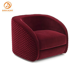 أرائك حمراء وزرقاء داكنة مفردة من المخمل قابلة للتمدد بحجم كبير ومخصصة, مجموعة أثاث loveseat للترفيه - Product Image 6