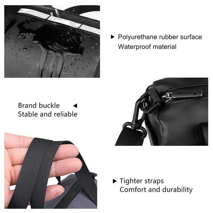 Borse Laterali Per Moto Impermeabili 60L (30Lx2) - Morbide, Universali, Con Fondo Rigido E Logo Riflettente, Gialle
