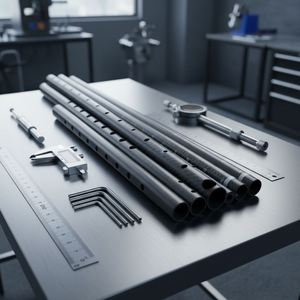 Tubes ronds en fibre de carbone 3K avec trous/fentes/échelle graduée, légers, pour poteaux de tente, cannes à pêche et supports photo - Product Image 2