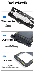 Color sólido tapón a prueba de golpes tamaño canotaje esponja flotante resistente al agua Anti suciedad impermeable teléfono celular bolsa móvil funda - Product Image 4