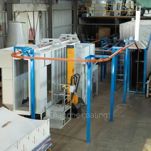 Changhe Full Automatic Electrostatic Powder Coating Line For Spray Paint Aluminium Profile Customized Auto Powder Coating Plant