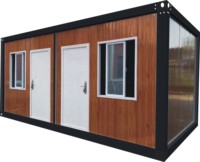 Maison modulaire amovible de 20 pieds, structure en acier, pour salon, idéale comme conteneur
