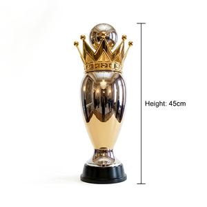 Trofeo Personalizado de Aleación de Zinc Chapado en Oro - Premio de Metal de Alta Gama con Corona Real - Product Image 5