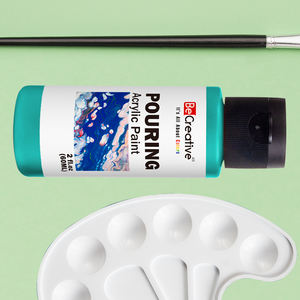 60Ml Vloeistof Geen Dampen Goede Dekking Glitter Metallic Sterk Gepigmenteerde Acryl Gieten Verf Voor Abstracte Kunstambachten - Product Image 6