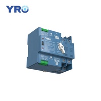 Commutateur de transfert double alimentation YRO connecté aux onduleurs photovoltaïques, ATS sur rail DIN, dispositif de commutation électrique pour système solaire