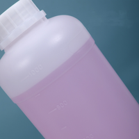 Bouteille en plastique de 1 litre pour produits chimiques, bouteilles à bouchon à vis en HDPE avec logo personnalisé