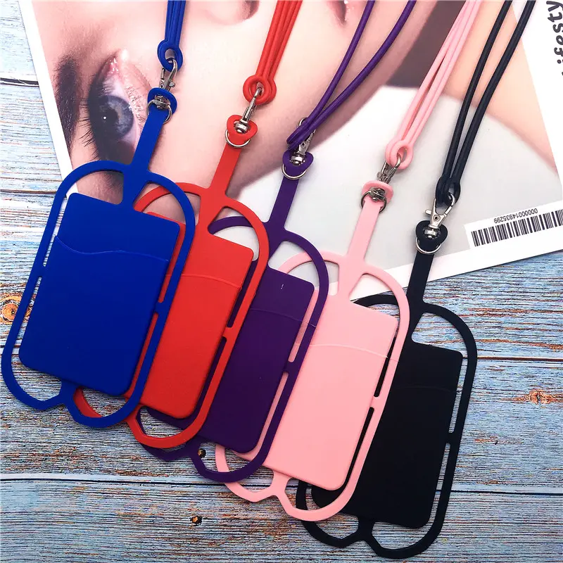 Silicone Cell Phone Lanyard Holder Case Cover Universal Neck Strap Necklace Sling For Smart Mobile Phone Lanyard for Phone