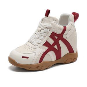 Zapatos Deportivos para <span class=keywords><strong>Mujer</strong></span>, Otoño Invierno, Nuevos Zapatos Casuales de Piel de Vaca Afelpada, Estilo Alemán, con Aumento Invisible de 9 cm - Product Image 5