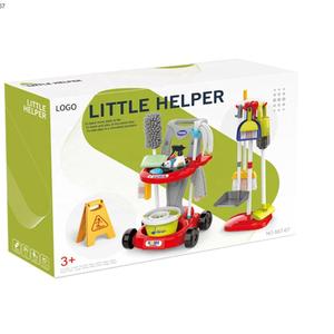 Ensemble de jeu de nettoyage domestique pour enfants, kit de ménage pour tout-petits, <span class=keywords><strong>chariot</strong></span>, <span class=keywords><strong>balai</strong></span>, <span class=keywords><strong>jouet</strong></span> de nettoyage avec aspirateur - Product Image 5