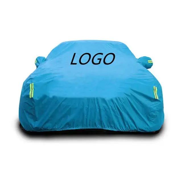 Outdoor Car Cover Vehicle Body Seat Covers Hot Sale Oxford Double Layer Sun Shade Hail Waterproof for Sedan Suv with Logo Sports