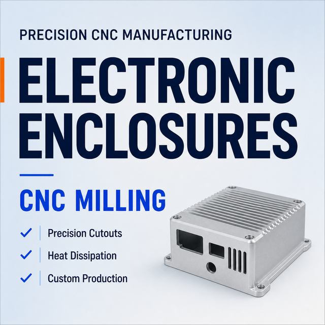 Electronic Enclosure for Industrial Controls Custom Aluminum CNC Milling and Precision Machining Heat Dissipation Parts Supplier