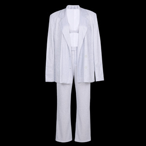 Conjunto de chaqueta a juego para mujer, trajes únicos brillantes, moda para fiesta, pantalones de Club nocturno, chándal, 2023 - Product Image 6