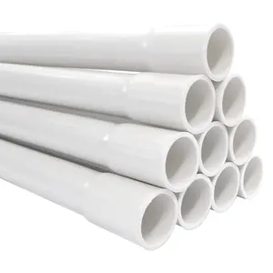 HYDY UPVC insulation electrical pipeline for building 16mm 20mm 25mm 32mm 40mm electrical pvc conduit pipe