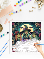 CHENISTORY Peinture par numéros DIY, thème Sorcier d'Halloween, Cadeau fait main, Art mural moderne