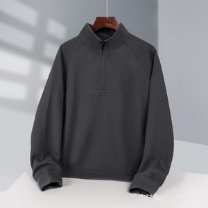 350G Thin Half Zip Stand Collar <strong>Hoodie</strong> <strong>Men</strong> and Women with Casual All-match Sportswear <strong>Work</strong> Clothes Custom Printed LOGO - Product Image 6