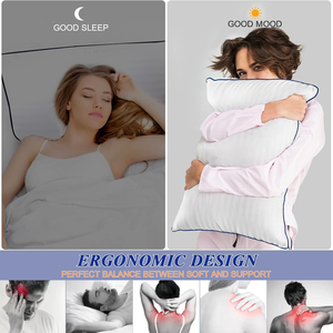 Vente de gros <span class=keywords><strong>Oreillers</strong></span> de lit <span class=keywords><strong>50x70</strong></span> cm Oreiller en coton blanc doux et luxueux pour hôtel - Product Image 6