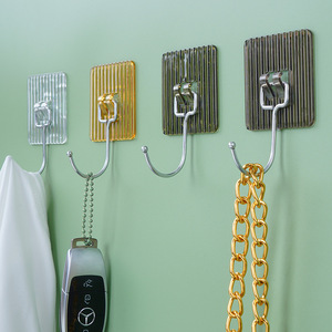 Crochets adhésifs rectangulaires à fixer au mur, autocollants pour vêtements et clés - Product Image 1