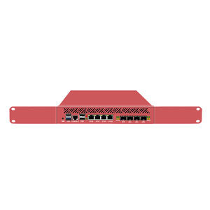 BKHD OEM Mini 1U 9,5 pulgadas Racked N150 N355 Procesador <span class=keywords><strong>Firewall</strong></span> MikroTik ROS/Linux/pfSense/OPNsense 4*2,5G 4*10G SFP Rojo - Product Image 1