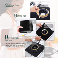 Couvre-brûleurs de cuisinière en fibre de verre Golden Seller, antiadhésifs, résistants à la chaleur, ignifuges, protections pour cuisinière à gaz, tailles personnalisables