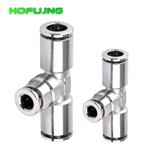 PEG 304 Stainless Steel Trachea <b>Quick</b> <b>Connector</b> <b>Quick</b> Plug Fittings Pneumatics Tee Variable Diameter Joint Butt Joint Component - Product Image 5