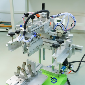 Sıcak satış küçük pnömatik ekran BASKI MAKİNESİ düz ve cam şişe kağıt kartı için kavisli - Product Image 2