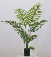 Künstliche Dekorative Palme, Künstlicher Grüner Baum, Simulierte Künstliche Grünpflanze für Innenräume, Künstliche Gummimonsterpflanze