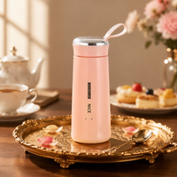 Bouteille d'eau en verre à double paroi Nais Cup 400 ml avec poignée, portable, pour étudiants, activités de plein air, tasse scellée pour affaires, cadeau publicitaire