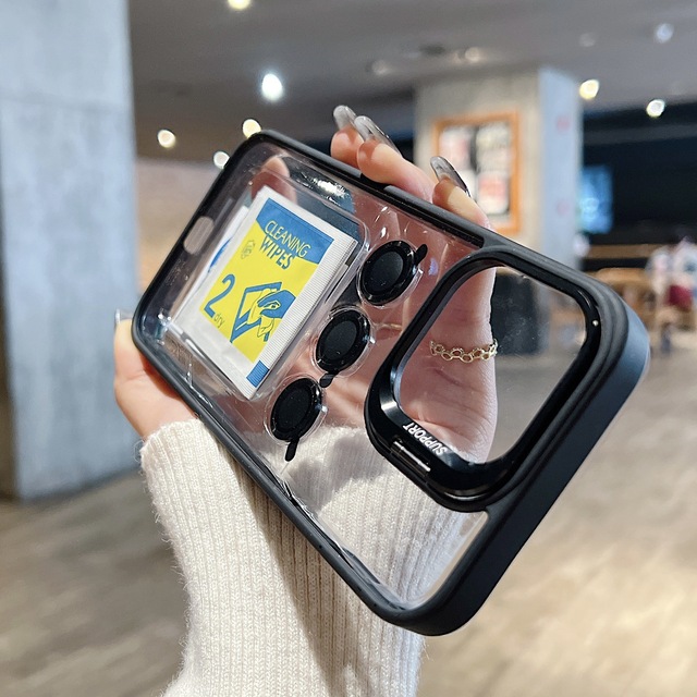 Fashion Pc Material with Lens Protector Cover Phone case for iphone 17 air 16 15 14 Plus 13 12 11 Pro Max