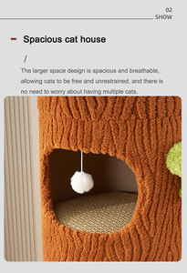 Árbol <span class=keywords><strong>para</strong></span> Gatos <span class=keywords><strong>de</strong></span> Diseño Moderno, Estructura <span class=keywords><strong>de</strong></span> Escalada Multi-Nivel, Rascador Especial <span class=keywords><strong>para</strong></span> Gatos <span class=keywords><strong>Grandes</strong></span> - Product Image 6