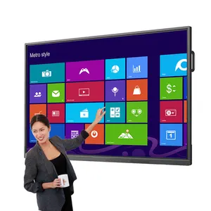 75 86 98 110 inch multi touch 20 points education classroom 4k interactive smart board for school