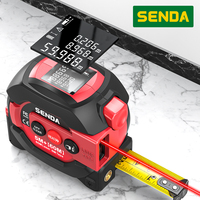 SENDA C13 Measuring Tape Multifunction Electric Laser Distance Meter With LCD Display Auto Lock 3-in-1 High-Visibility Blade