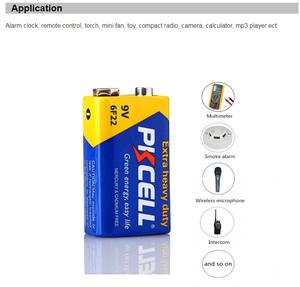 PKCELL מותג כוח בתוספת 9v פחמן אבץ סוללות 9V heavy duty סוללה סופר כבד החובה bettery 006p 6f22 9v הראשי יבש סוללה - Product Image 6