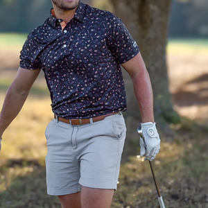 Polos de sport en polyester respirant à logo personnalisé pour hommes - Product Image 3
