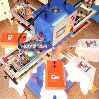 Rotatif 3 Couleurs T-Shirt Machine D'impression D'écran avec Séchoir