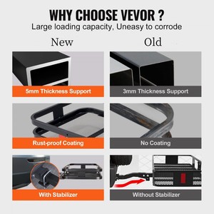 <span class=keywords><strong>Porte</strong></span>-bagages arrière compact pour <span class=keywords><strong>remorque</strong></span> cargo, support d'attelage pour voiture - Product Image 4