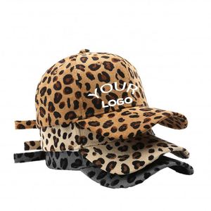 2025 Popular Women's Custom Leopard Fashion Baseball With Logo Dad <b>Hat</b> Adjustable Trucker Cap Unisex Style - Product Image 1