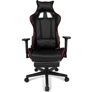 Chaise de bureau ergonomique professionnelle inclinable à 160°, chaise de jeu E-sports noire avec accoudoirs réglables en 3D - Product Image 2